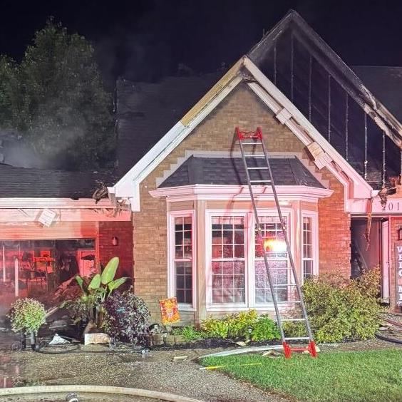 House fire in the 3100 block of Stonebridge Rd - 10.25.25
